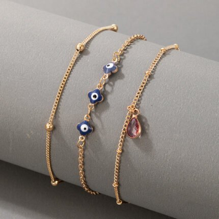 Eye Eye Stone Gold - Bracelet Set Of 3